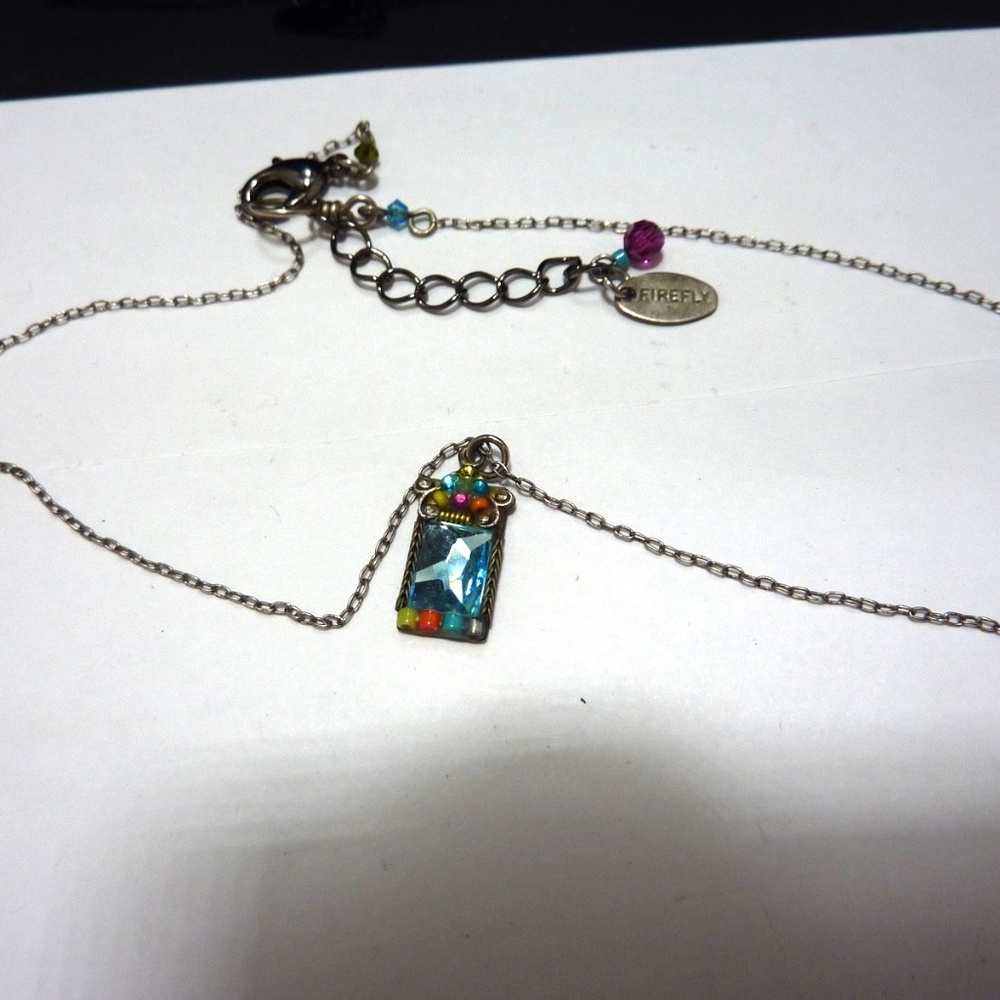 Firefly Signed Multicolor Crystals Rhinestones Gl… - image 2